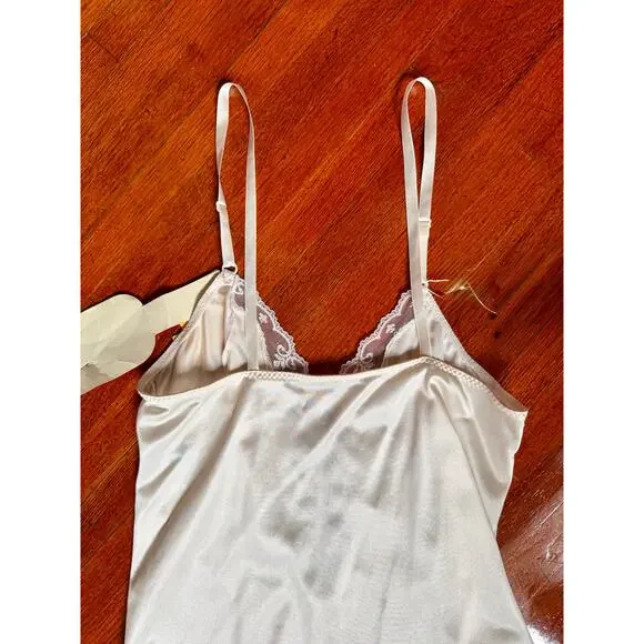 Vintage 60’s Deadstock Union Made Cream Nude Lingerie Slip Tank Top X Small 32 - Picture 5 of 7